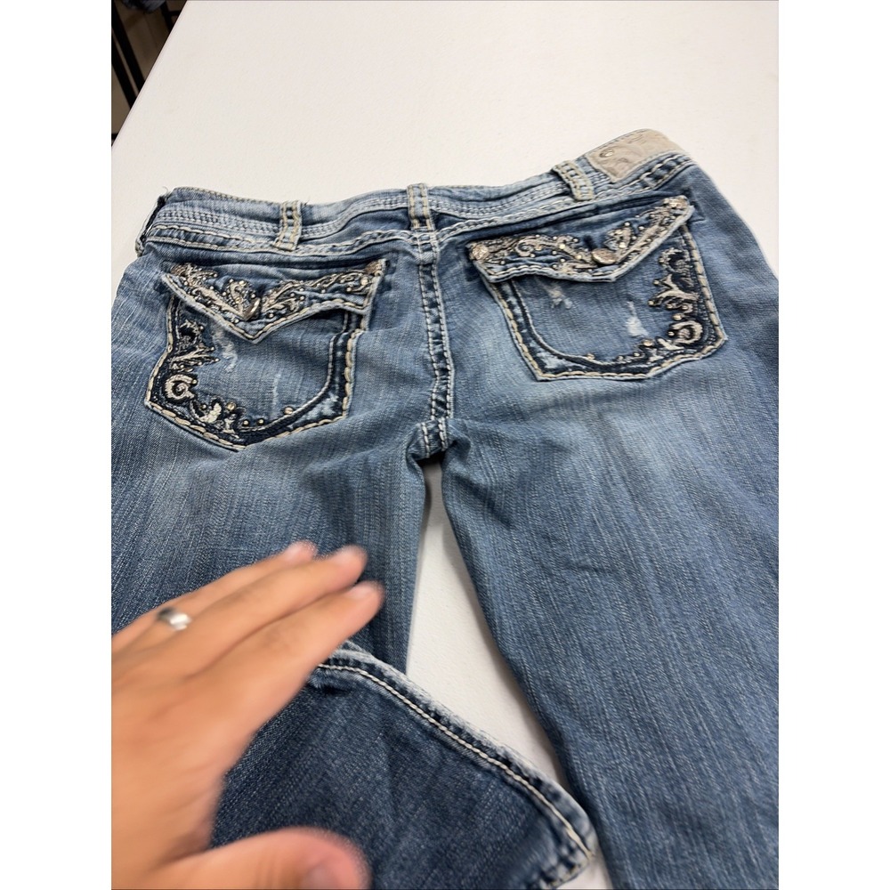 Silver Jeans Women's Suki 17 Bootcut Blue Denim W31 / L34 Very Embellished - Picture 6 of 10